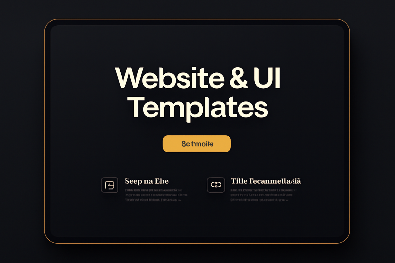Website &amp; UI Templates / Kits example 1
